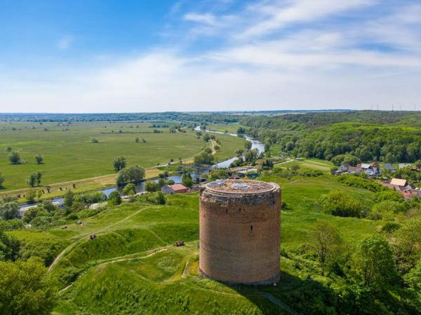 Aussicht auf den Stolper Turm im Unteren Odertal