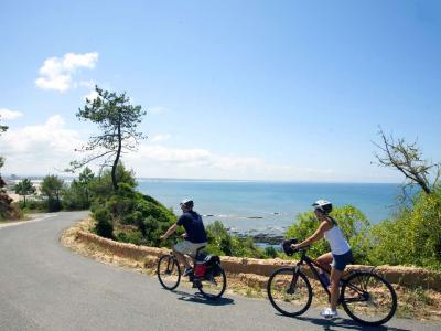 Radfahrer bei Figueira da Foz