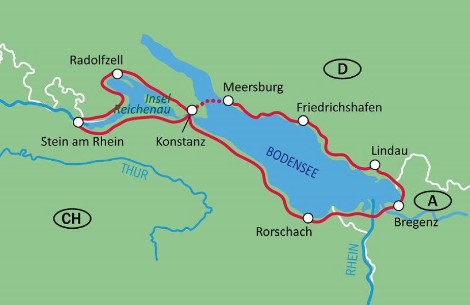 Rundfahrt Bodensee Fahrrad