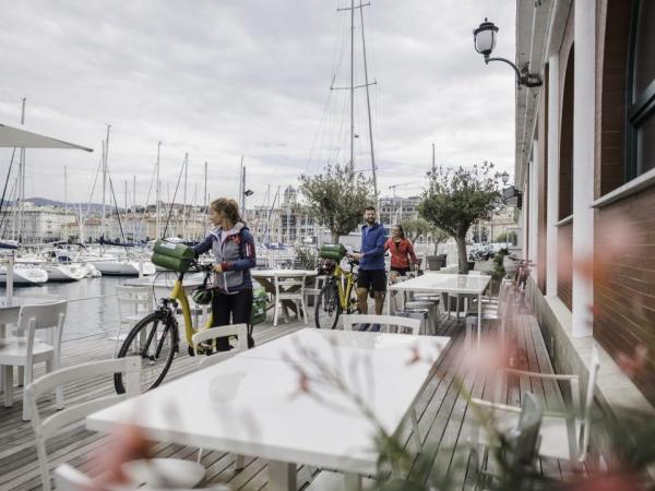 Radfahrer in Triest