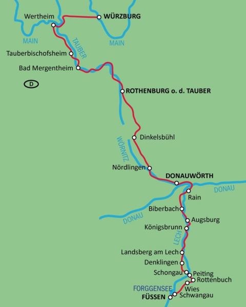 Romantische Straße | radreisen.at