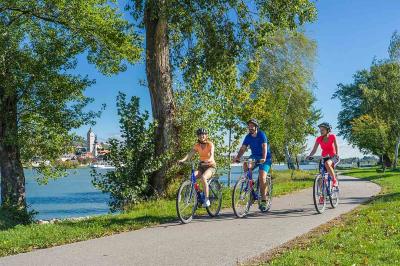 Radfahrer in der Wachau