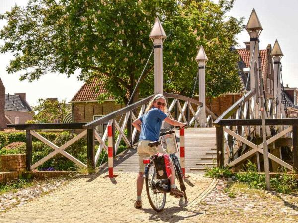 Hindeloopen Radfahrer Brcke