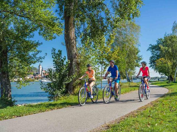 Radfahrer in der Wachau