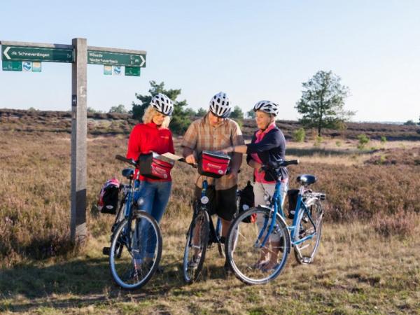 Lueneburger Heide Radler und Wegweiser