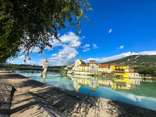 Brcke ber die Rhone in Seyssel