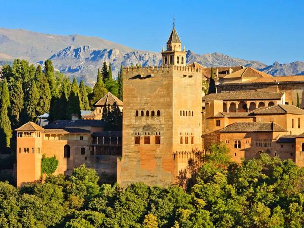 Alhambra im Sonnenuntergang, Granada