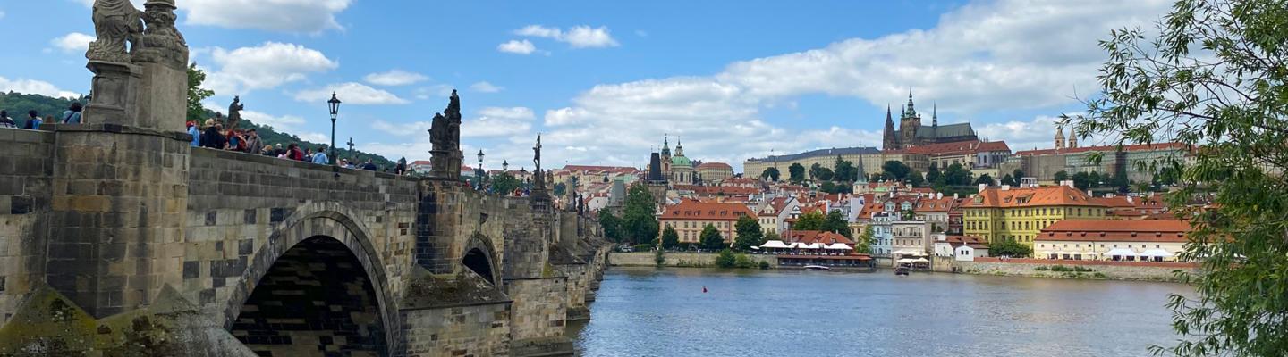 Prag Panoramasicht Karlsbrcke