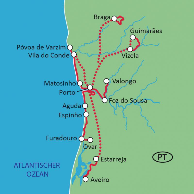Karte Porto