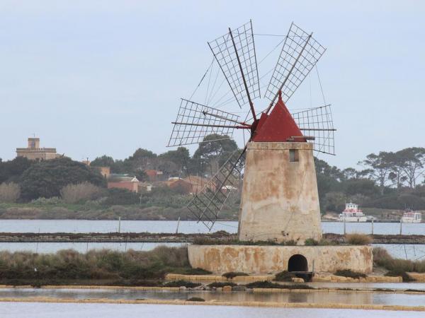 windmill on Salina