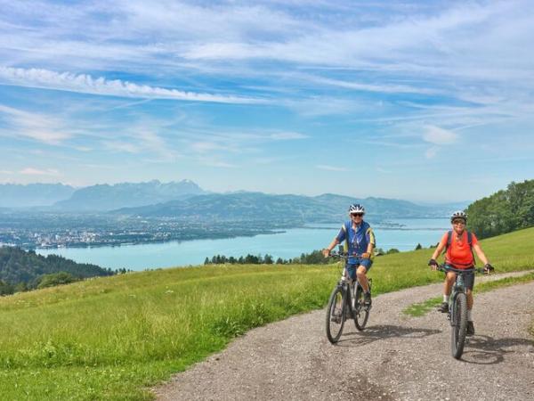 Radfahrer am Bodensee