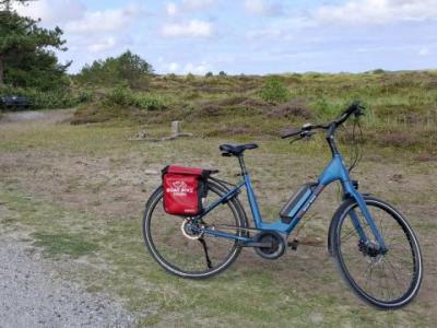 E-Bike mit Satteltasche