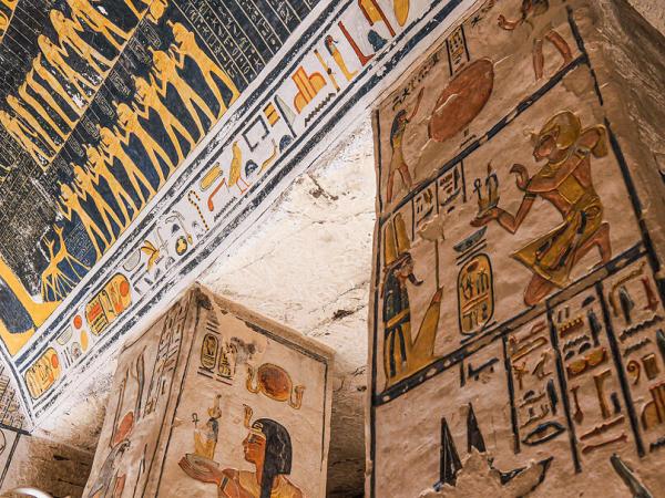 Im Inneren von Ramses Grab im Tal der K�nige