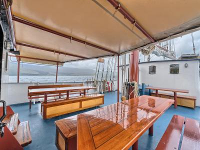 Sitzgelegenheiten an Deck