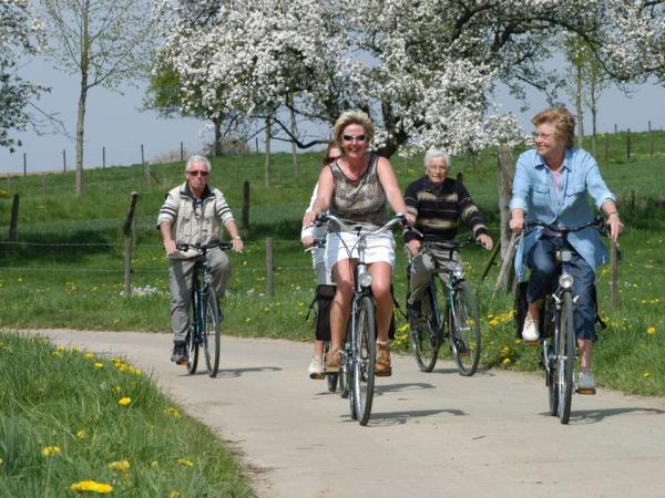 Cycling group in Belgium