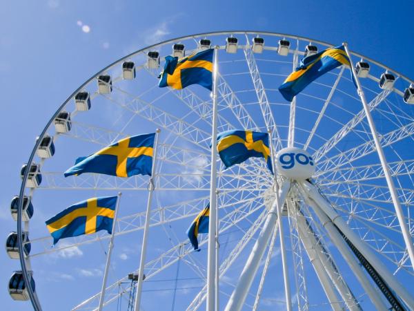 Neue Touristenattraktion: Riesenrad in Gteborg