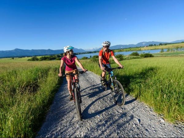 Radfahrer bei Uffing