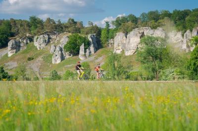 Altmhltal-Radweg, Radler vor den 12 Apostel