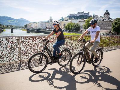 Radfahrer in Salzburg