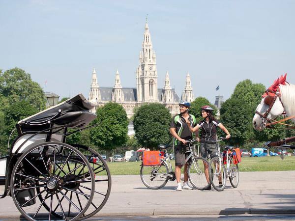 Wien-Heldenplatz mit Rathaus