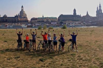 Radfahrer in Dresden