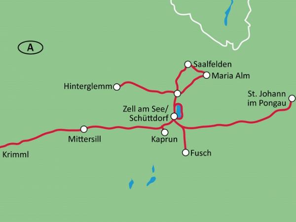 Karte - Zell am See Sternfahrt